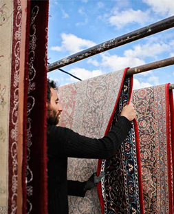 خشک کردن قالی در قالیشویی تجریش 