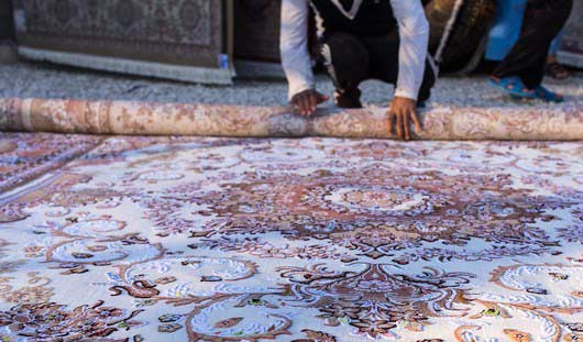روش اصولی لول کردن قالی در قالیشویی تجریش 
